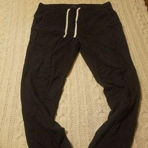 Black American Eagle Black Fleece Joggers